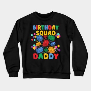 Custom Blocks Birthday Tee Colored Blocks Building Blocks Lovers Gift Blocks Birthday Squad Outfit copy Crewneck Sweatshirt